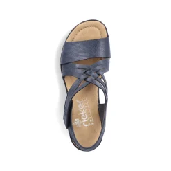 Rieker Heeled Shoes-Women'S Wedge Sandals Slate Blue