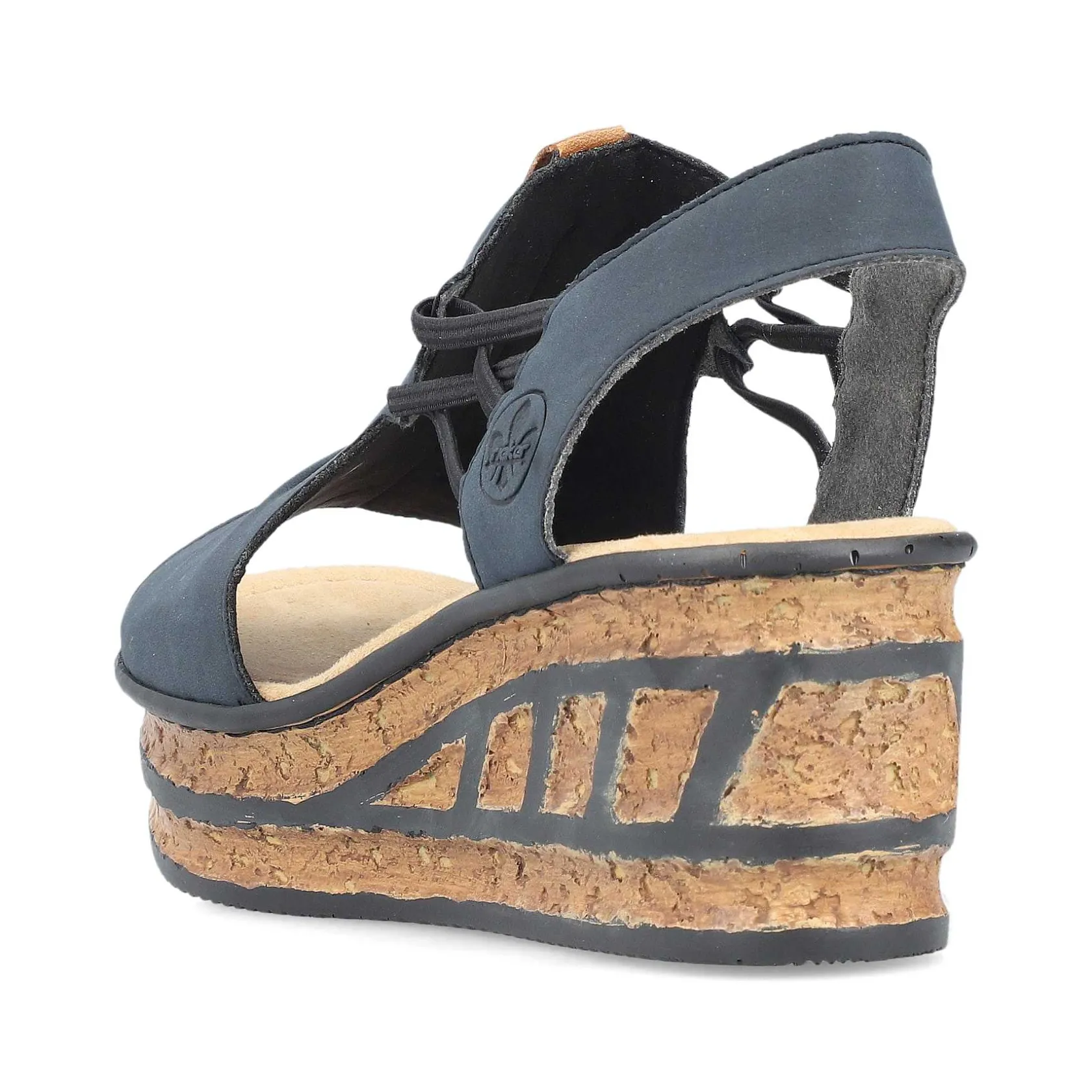 Rieker Heeled Shoes-Women'S Wedge Sandals Steel Blue