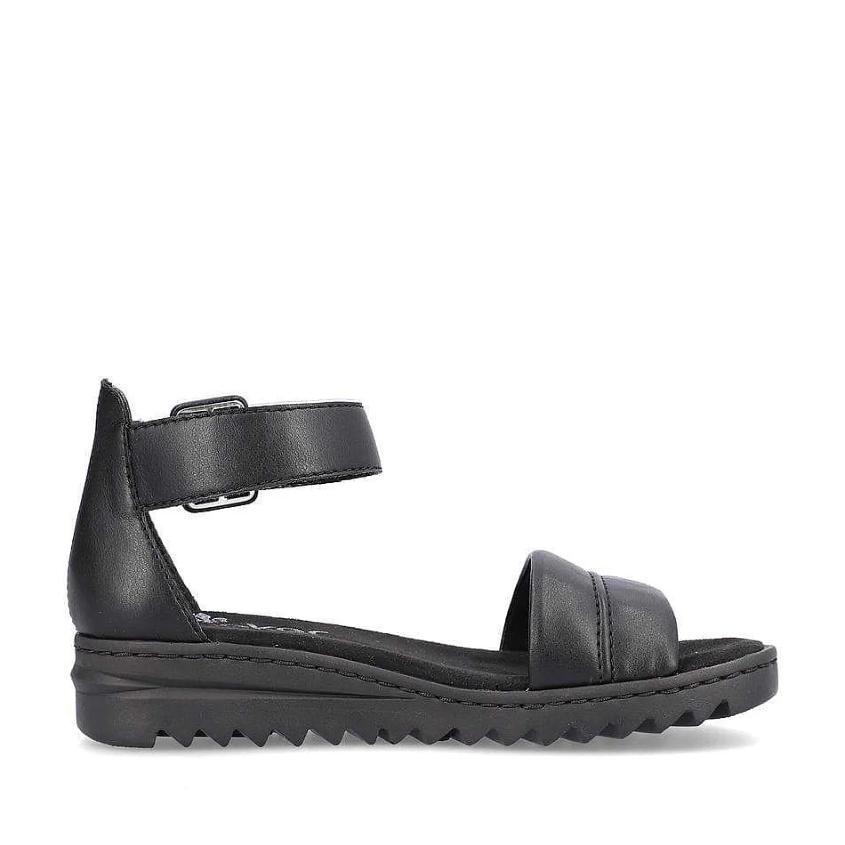 Rieker Sandals & Sandals-Women'S Wedge Sandals Asphalt Black
