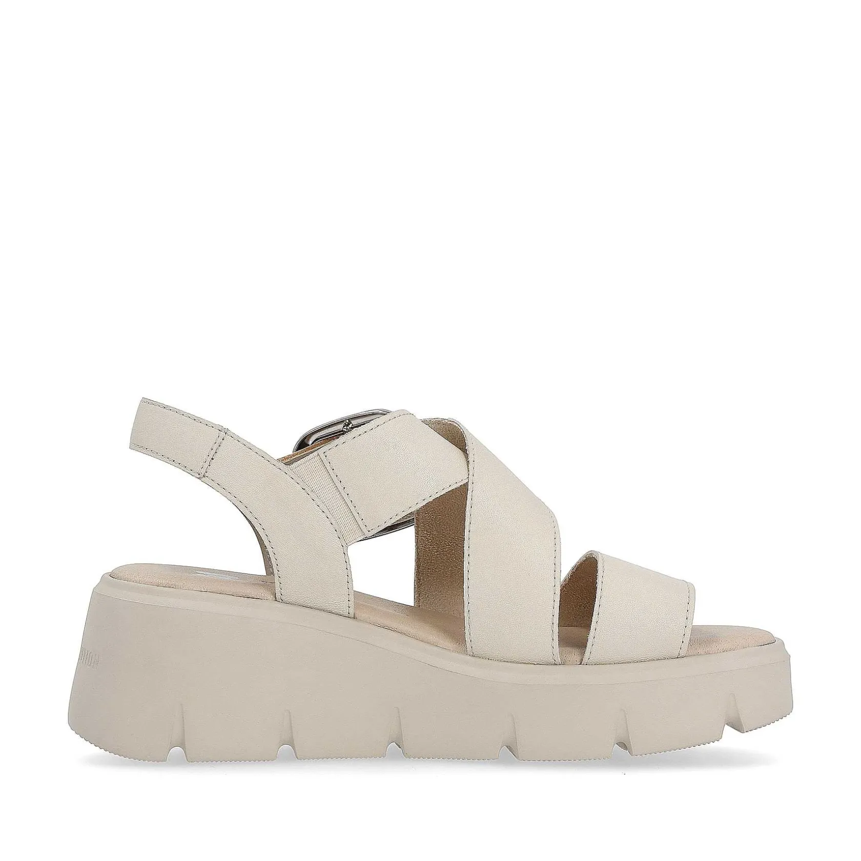 Rieker Heeled Shoes-Women'S Wedge Sandals Sand Beige