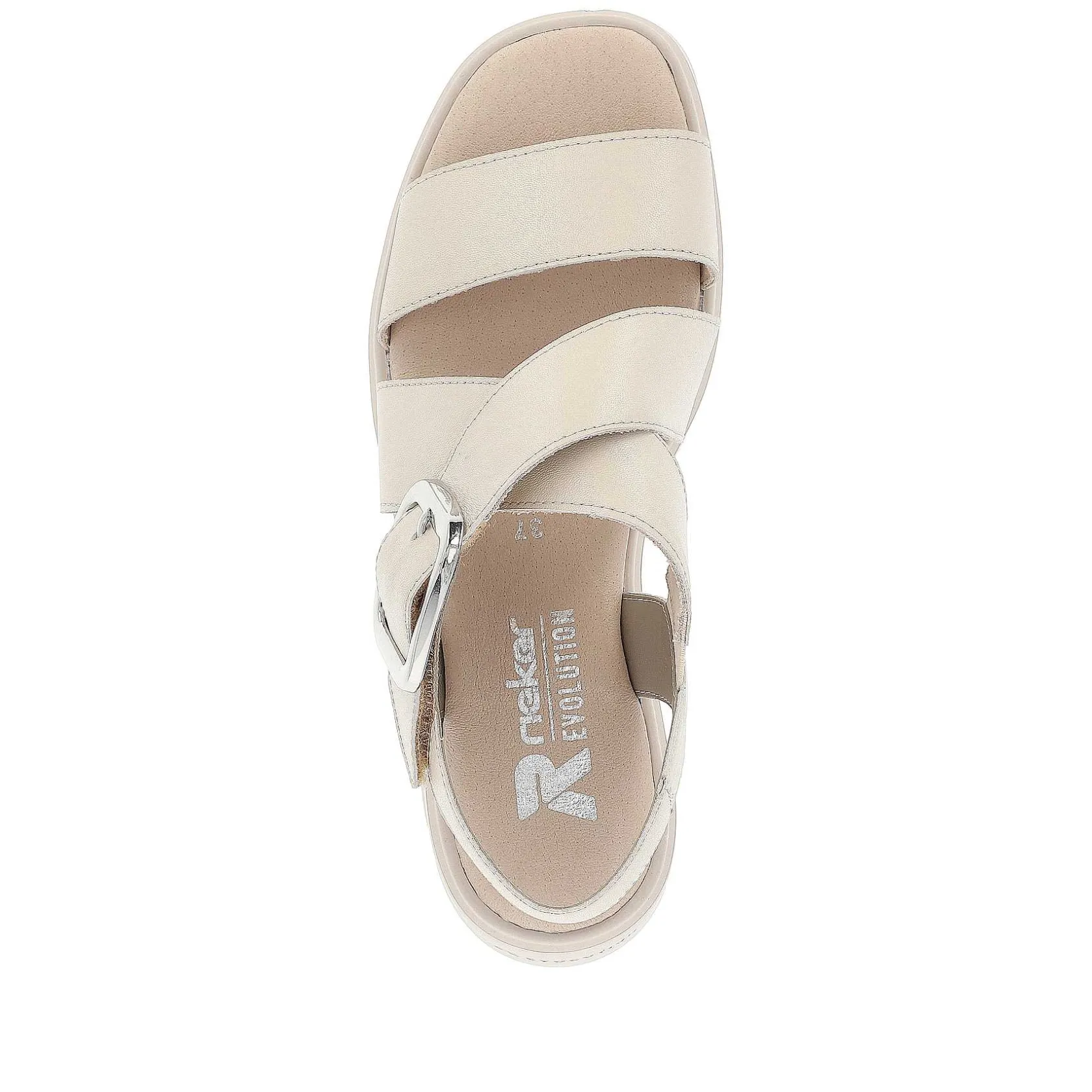 Rieker Heeled Shoes-Women'S Wedge Sandals Sand Beige