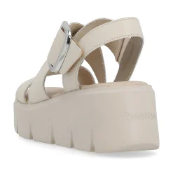 Rieker Heeled Shoes-Women'S Wedge Sandals Sand Beige