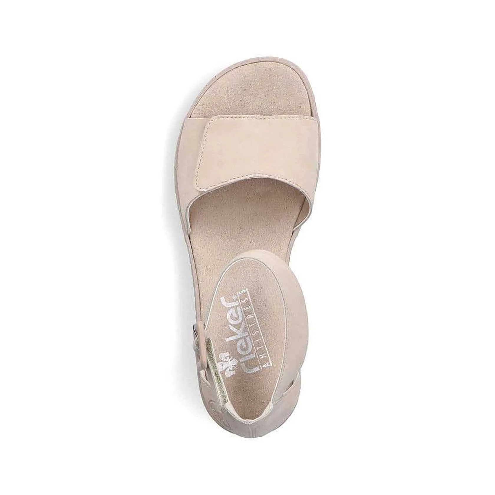 Rieker Heeled Shoes-Women'S Wedge Sandals Light Beige