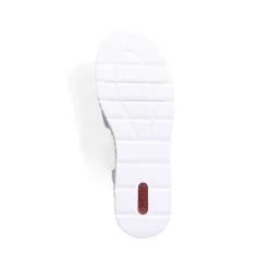 Rieker Heeled Shoes-Women'S Wedge Sandals Sky Blue-Beige