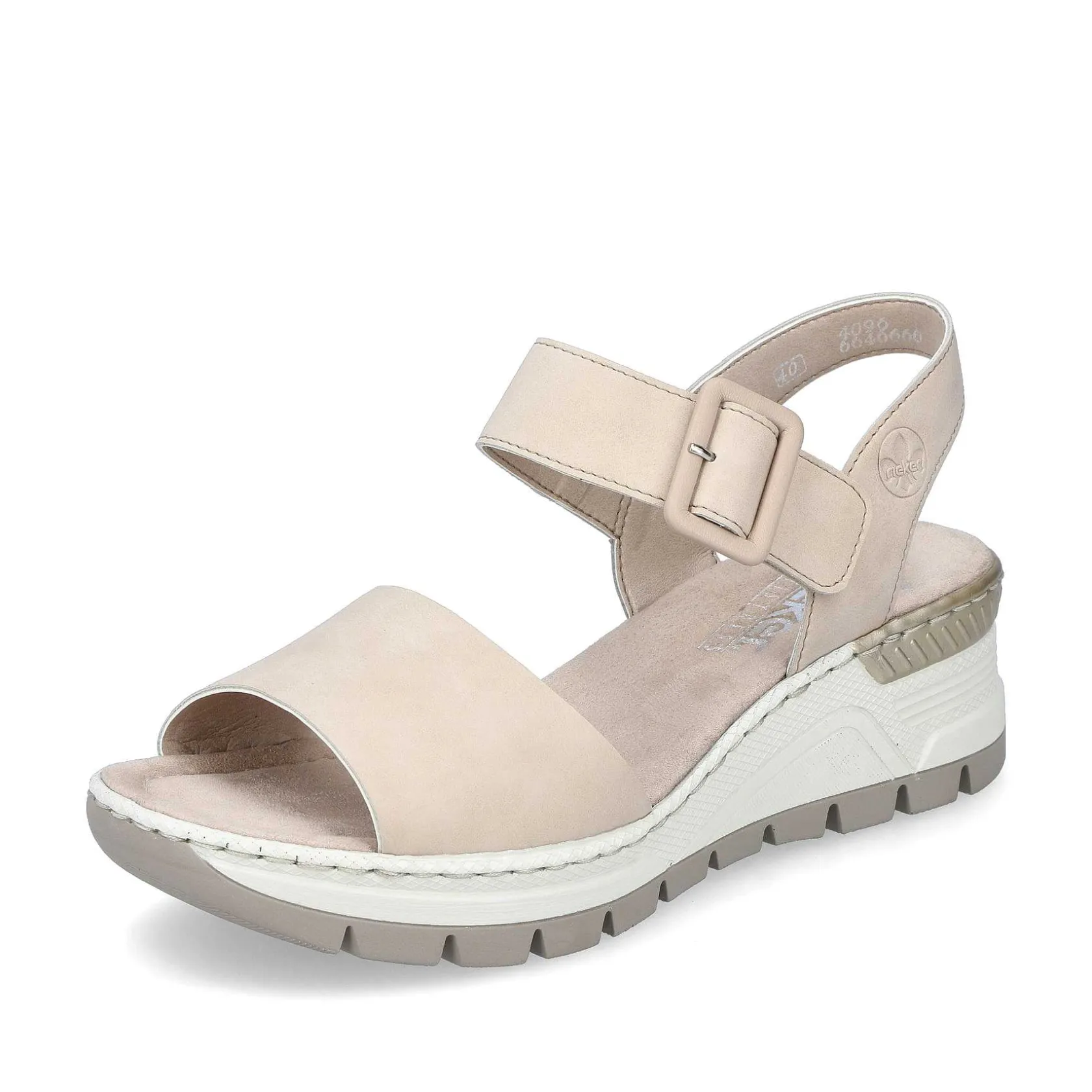 Rieker Sandals & Sandals-Women'S Wedge Sandals Champagne