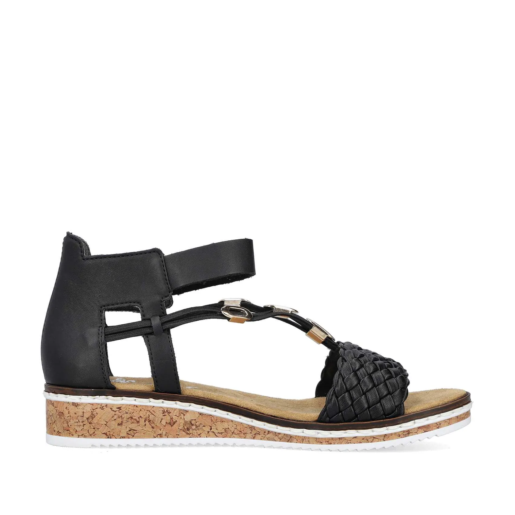 Rieker Sandals & Sandals-Women'S Wedge Sandals Night Black