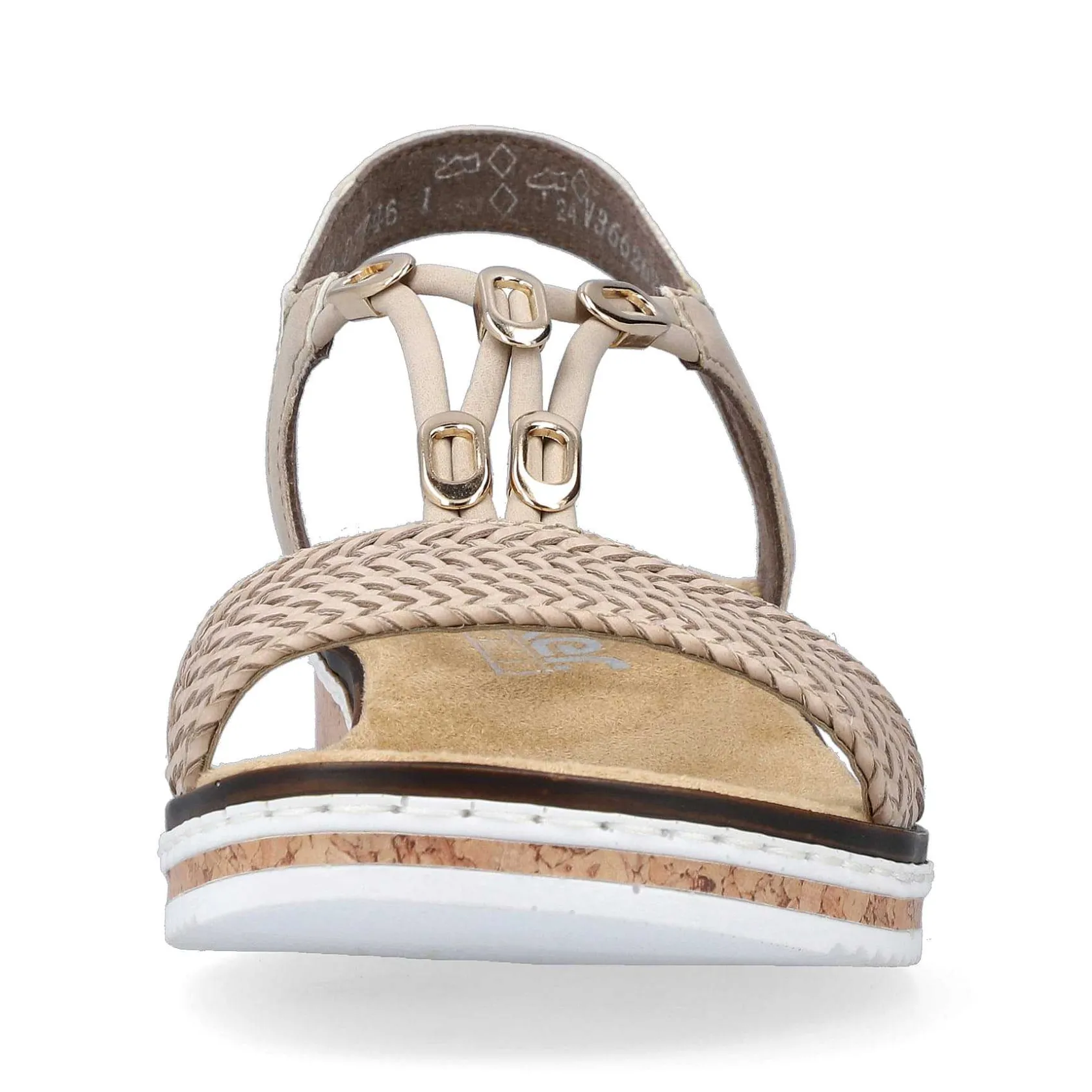 Rieker Heeled Shoes-Women'S Wedge Sandals Beige