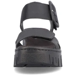 Rieker Heeled Shoes-Women'S Wedge Sandals Jet Black