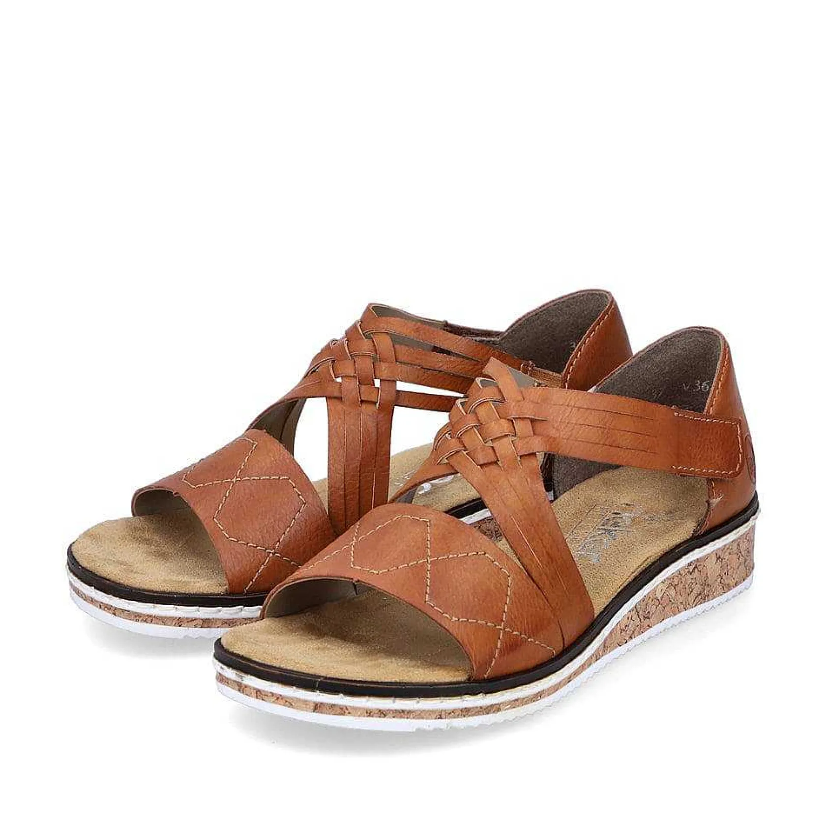 Rieker Heeled Shoes-Women'S Wedge Sandals Copper