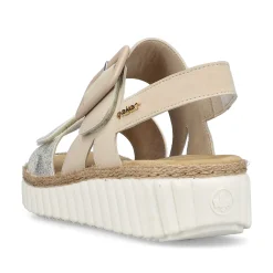 Rieker Sandals & Sandals-Women'S Wedge Sandals Light Beige