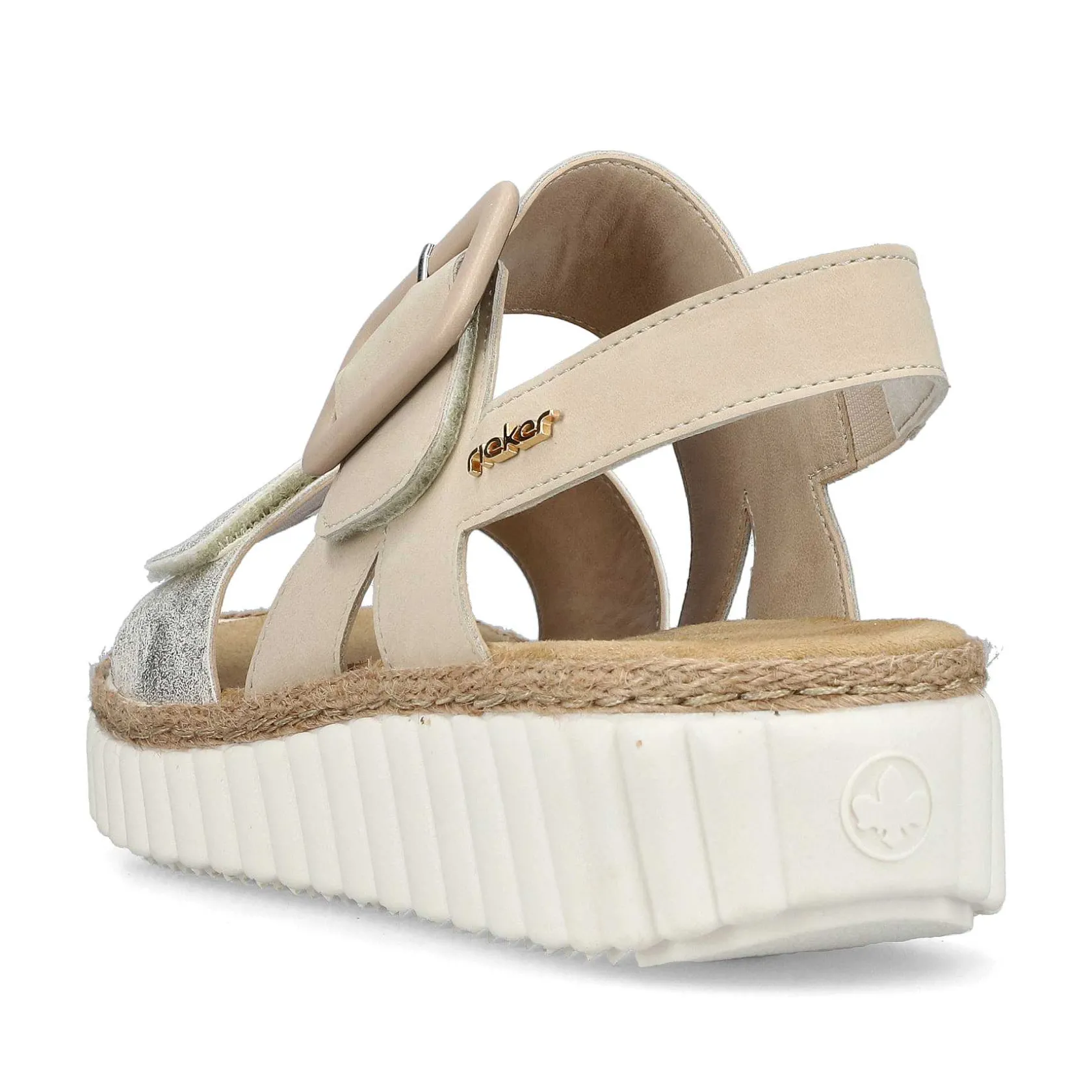 Rieker Sandals & Sandals-Women'S Wedge Sandals Light Beige