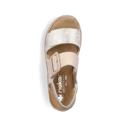 Rieker Sandals & Sandals-Women'S Wedge Sandals Light Beige