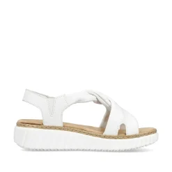 Rieker Heeled Shoes-Women'S Wedge Sandals Snow White