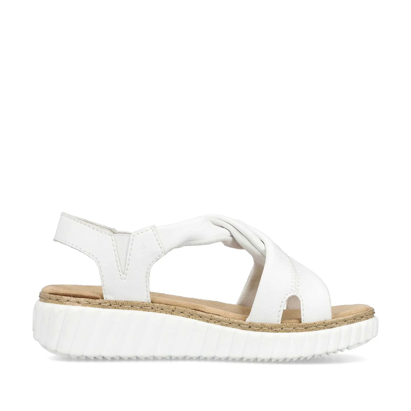 Rieker Heeled Shoes-Women'S Wedge Sandals Snow White