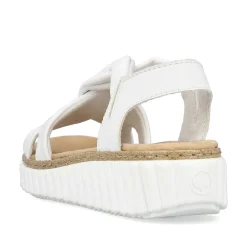 Rieker Heeled Shoes-Women'S Wedge Sandals Snow White