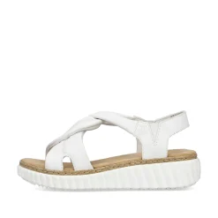 Rieker Heeled Shoes-Women'S Wedge Sandals Snow White