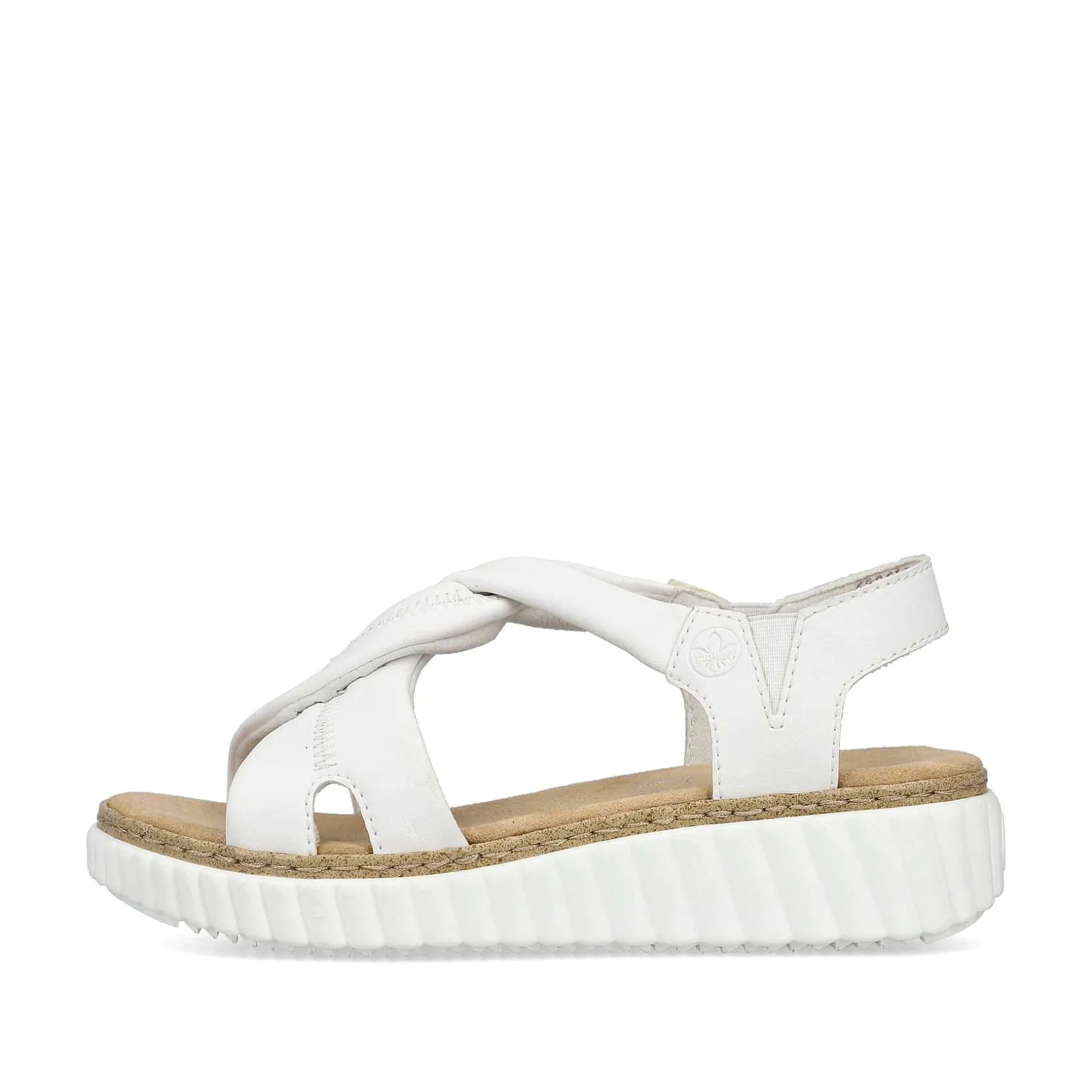 Rieker Heeled Shoes-Women'S Wedge Sandals Snow White