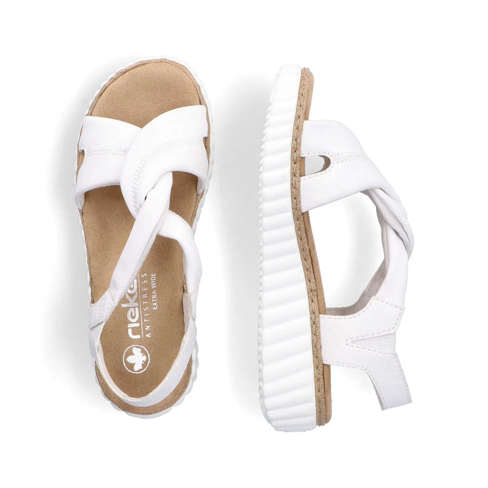 Rieker Heeled Shoes-Women'S Wedge Sandals Snow White