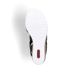 Rieker Heeled Shoes-Women'S Wedge Sandals Jet Black