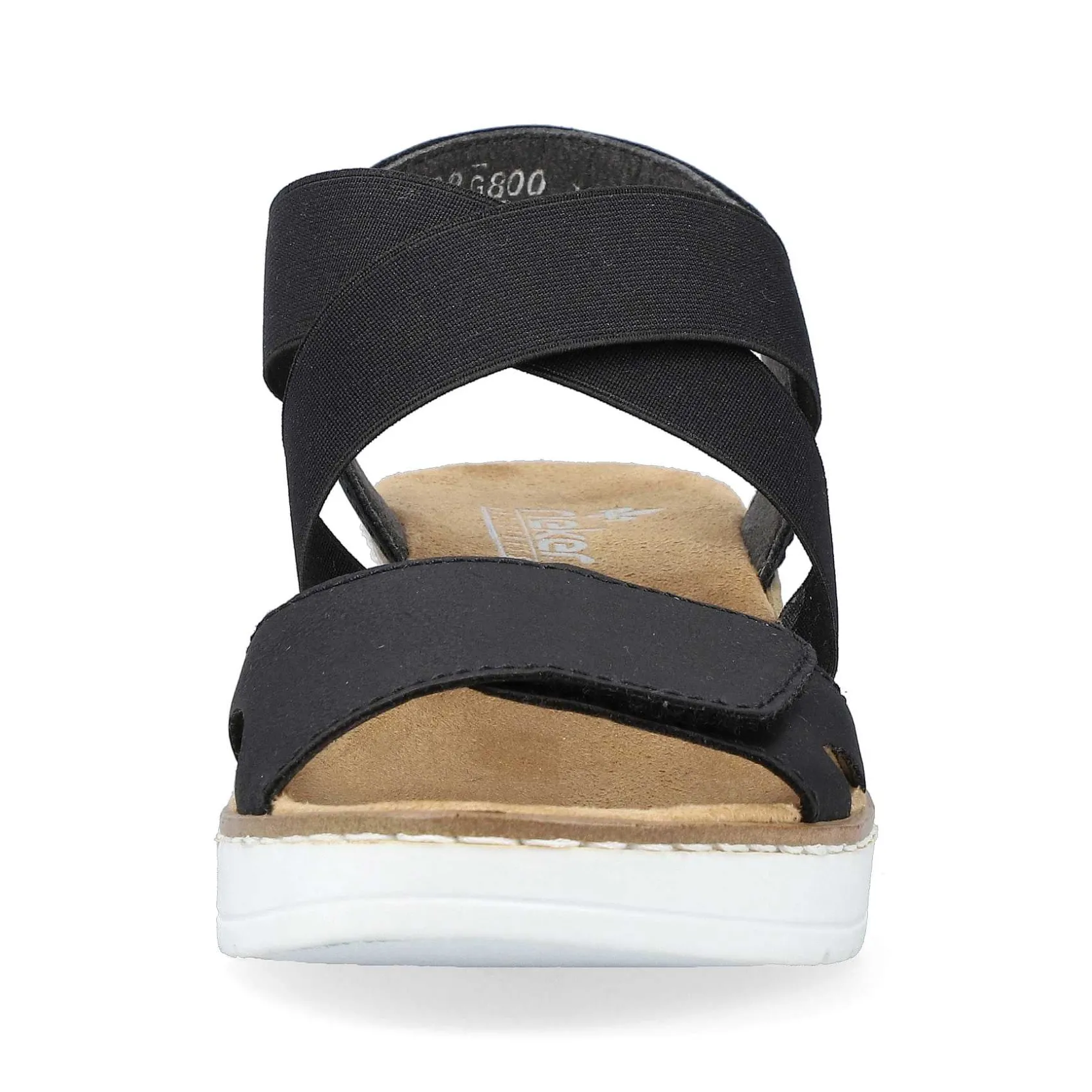 Rieker Heeled Shoes-Women'S Wedge Sandals Jet Black