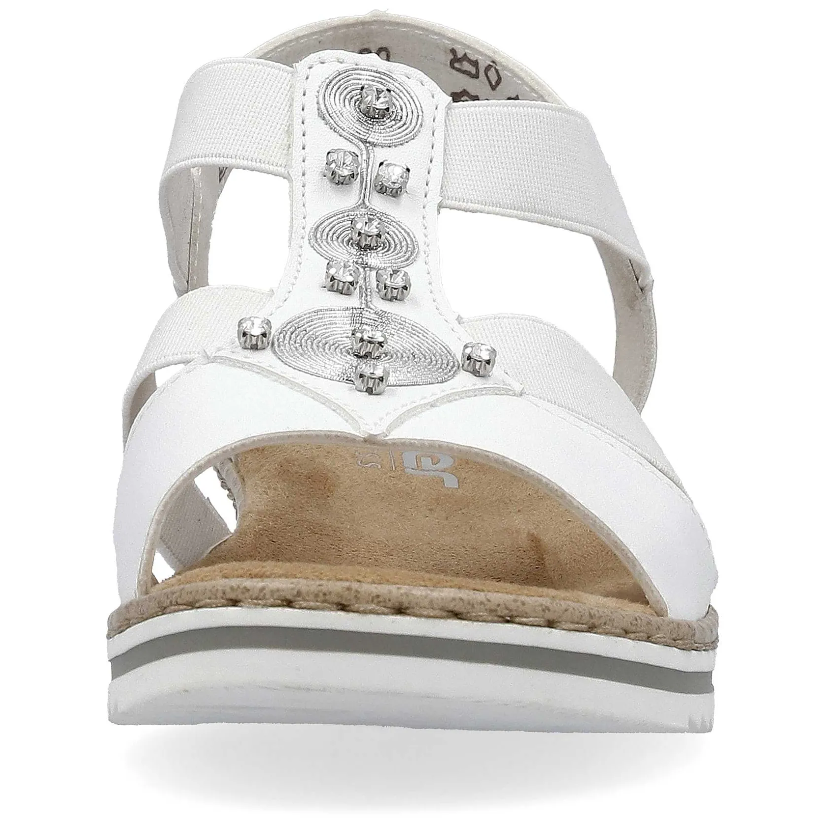 Rieker Heeled Shoes-Women'S Wedge Sandals Pure White