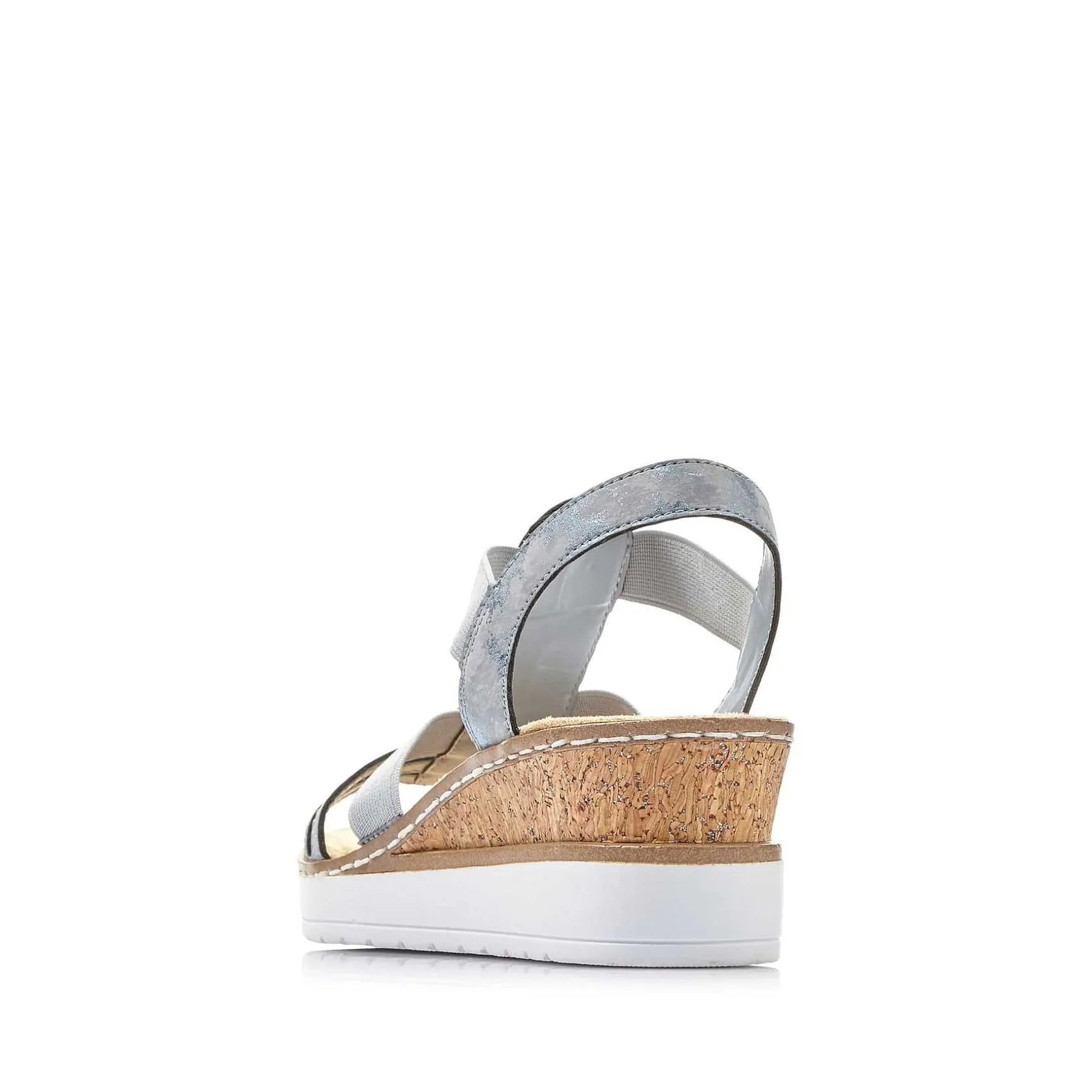 Rieker Heeled Shoes-Women'S Wedge Sandals Denim Blue