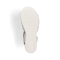 Rieker Heeled Shoes-Women'S Wedge Sandals Light Beige