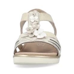 Rieker Heeled Shoes-Women'S Wedge Sandals Light Beige